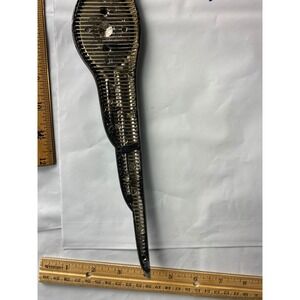 Vintage Metal‎ Hair Comb Styling Tool Black Handle